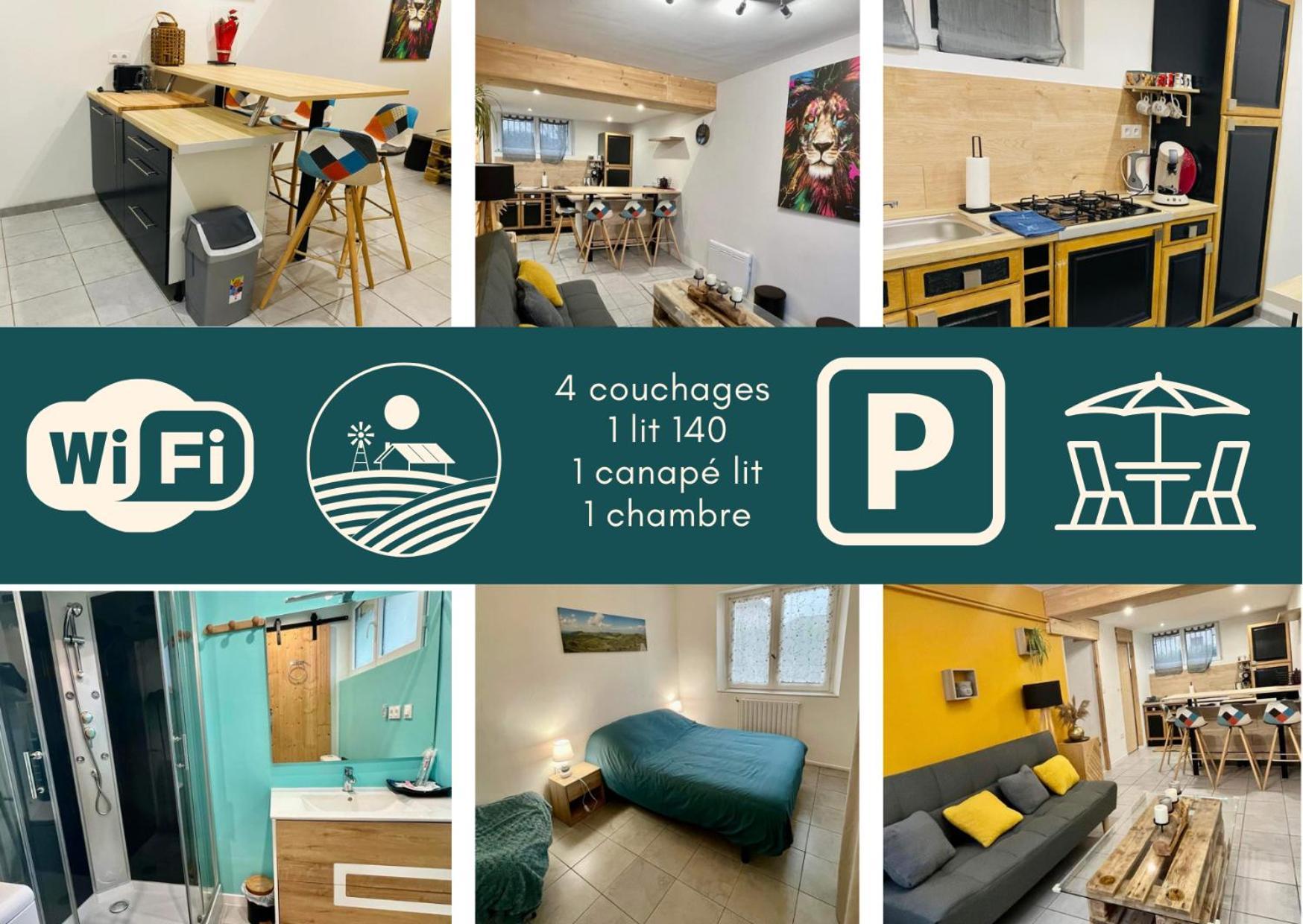 Studio 40M2 Plein Pied Avec Parking Jussac 外观 照片